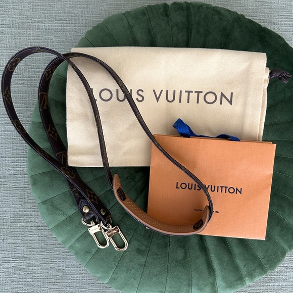 LOUIS VUITTON AUTHENTIC MONO LEATHER BAG STRAP OR BELT - Picture 3 of 9